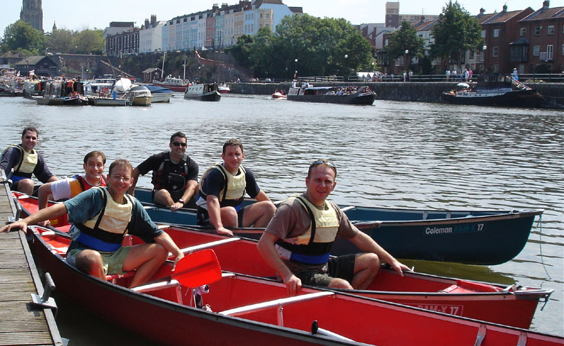 Canoeing in Bristol Harbour