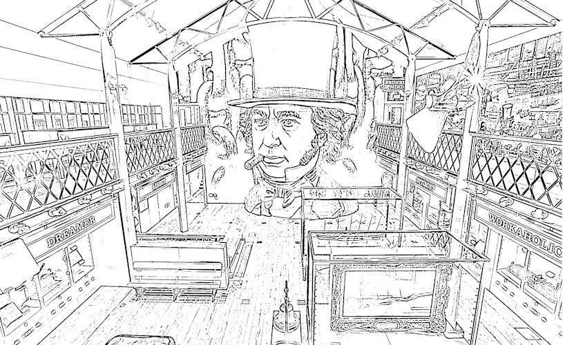 Being Brunel museum colouring in sheet