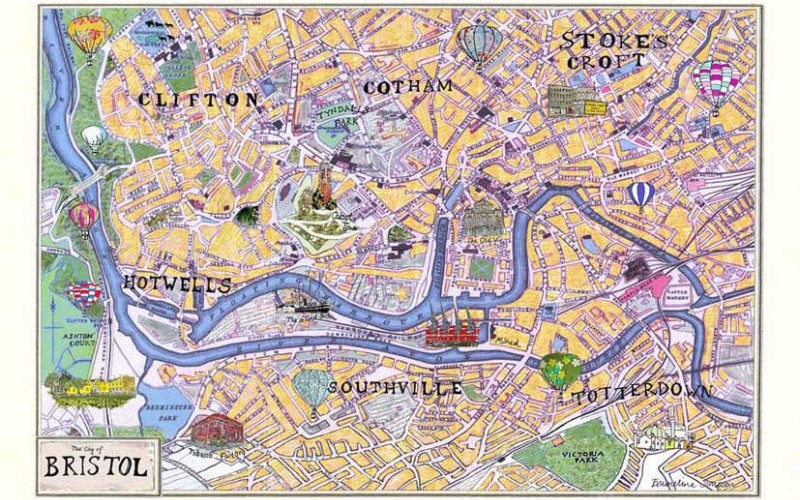 City of Bristol Map by Emmeline Simpson