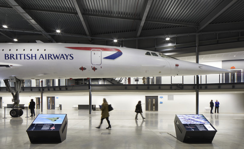 Concorde in hangar at Aerospace Bristol